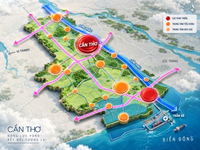 Cần Thơ xây dựng chiến lược phát triển hai cực