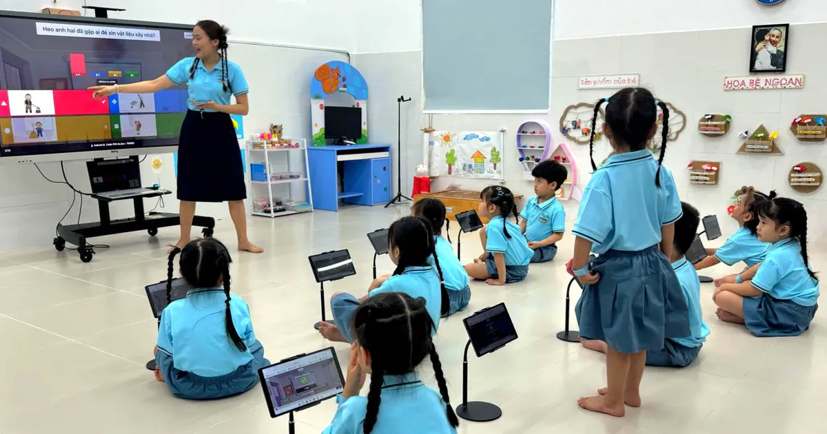 Thí điểm tiếng Anh tích hợp ở mầm non: Trẻ học gì, phụ huynh cần biết gì?