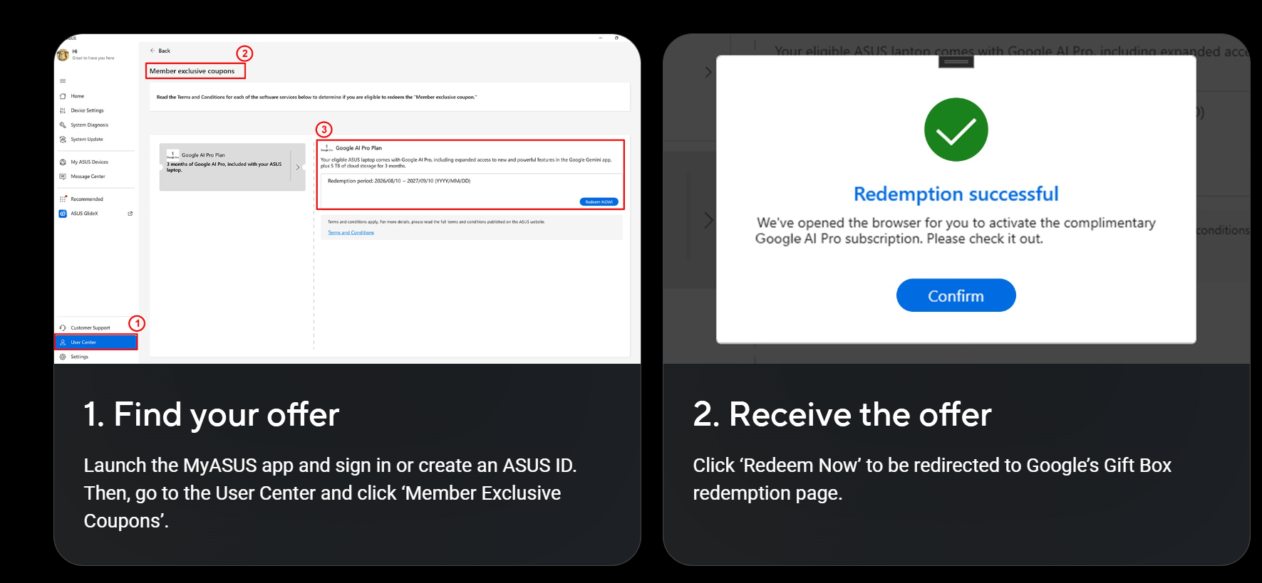 Dapatkan 3 Bulan Google AI Pro atau AI Plus Percuma Dengan Laptop ASUS & ROG
