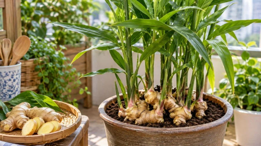 Trồng gừng trong chậu tại nhà: hướng dẫn từng bước