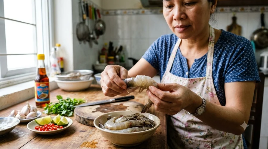 Đốm đen trên tôm không hẳn là tôm hỏng: Cách kiểm tra tôm tươi an toàn