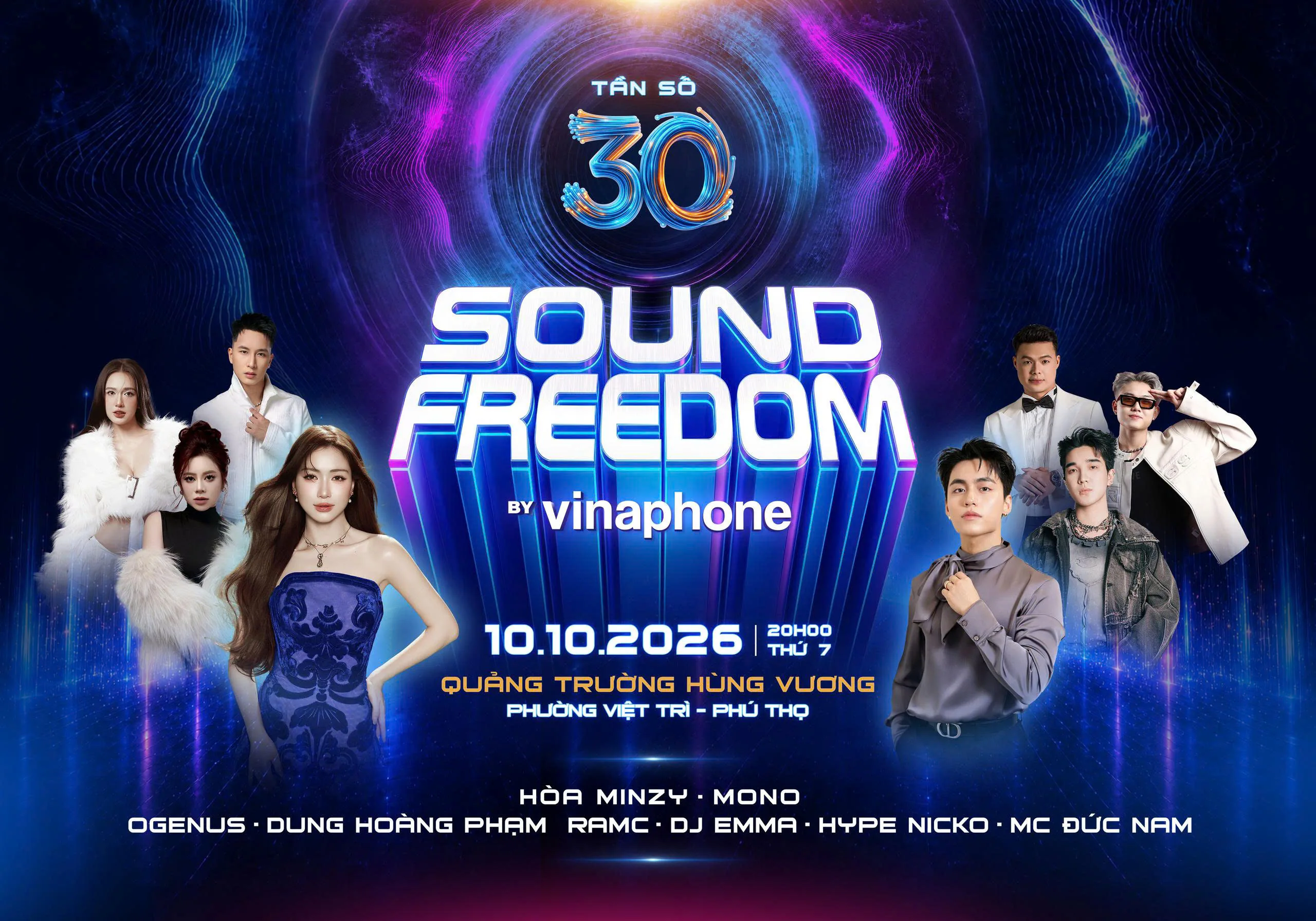 Sound Freedom by VinaPhone: Lễ hội âm nhạc Tần số 30 chạm đỉnh trải nghiệm
