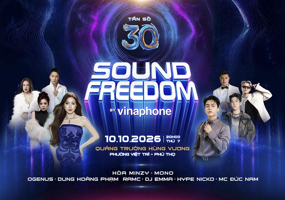 Sound Freedom by VinaPhone công bố dàn sao khủng cho lễ hội âm nhạc pop