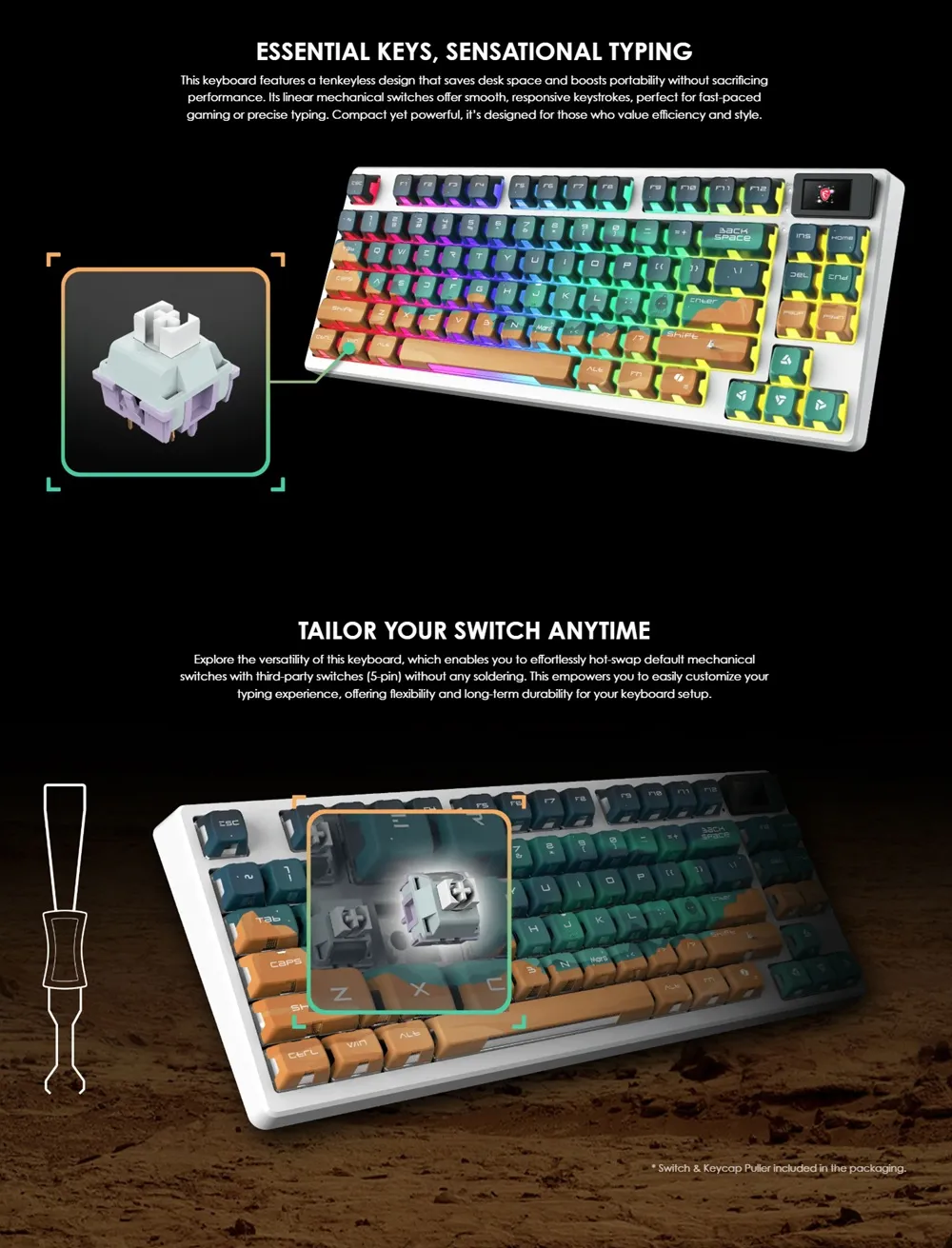 MSI FORGE GK600 TKL Wireless MARS: bàn phím gaming tenkeyless có đáng tiền?