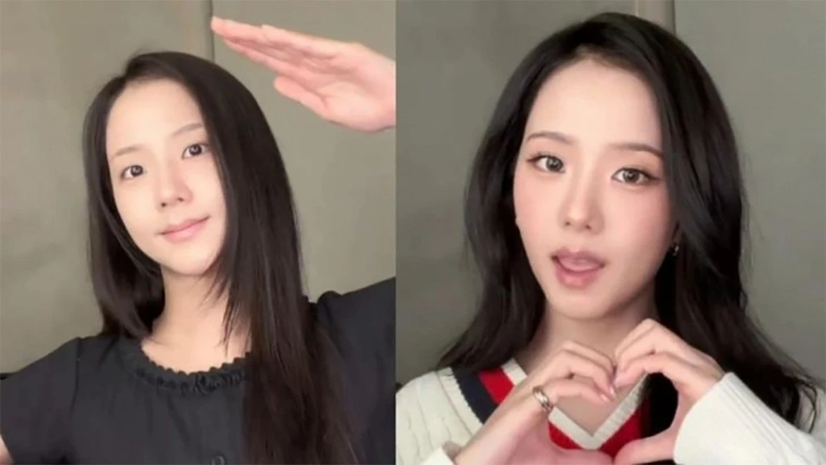 Công thức makeup hồng - nâu của Jisoo BLACKPINK thống trị mùa thu