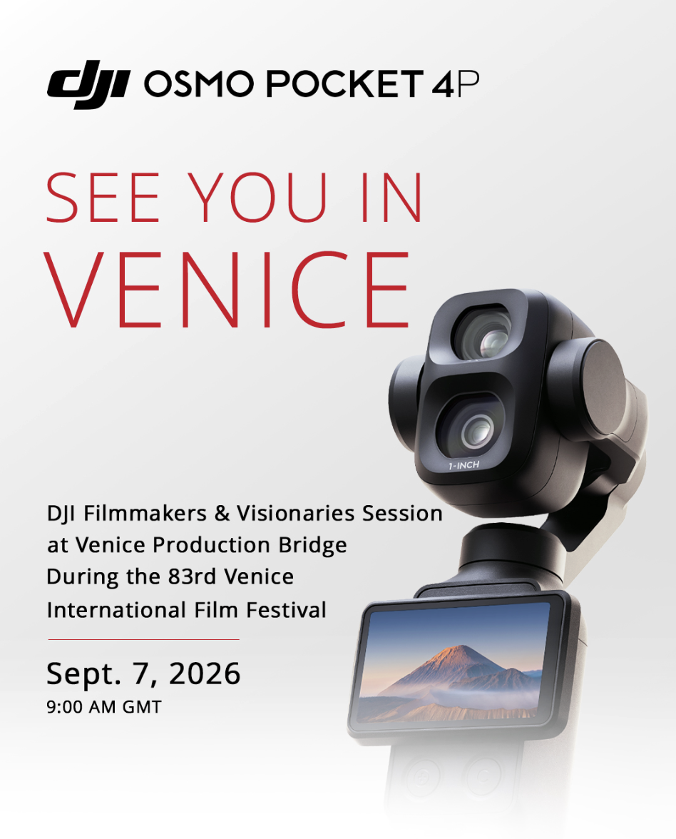 DJI Osmo Pocket 4P: Làn sóng mới tại Venice Film Festival