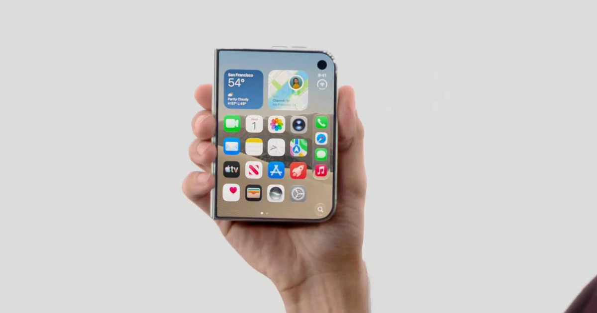 iPhone Duo màn hình gập: Nếp gập công nghệ và cuộc đối đầu Galaxy Z Fold