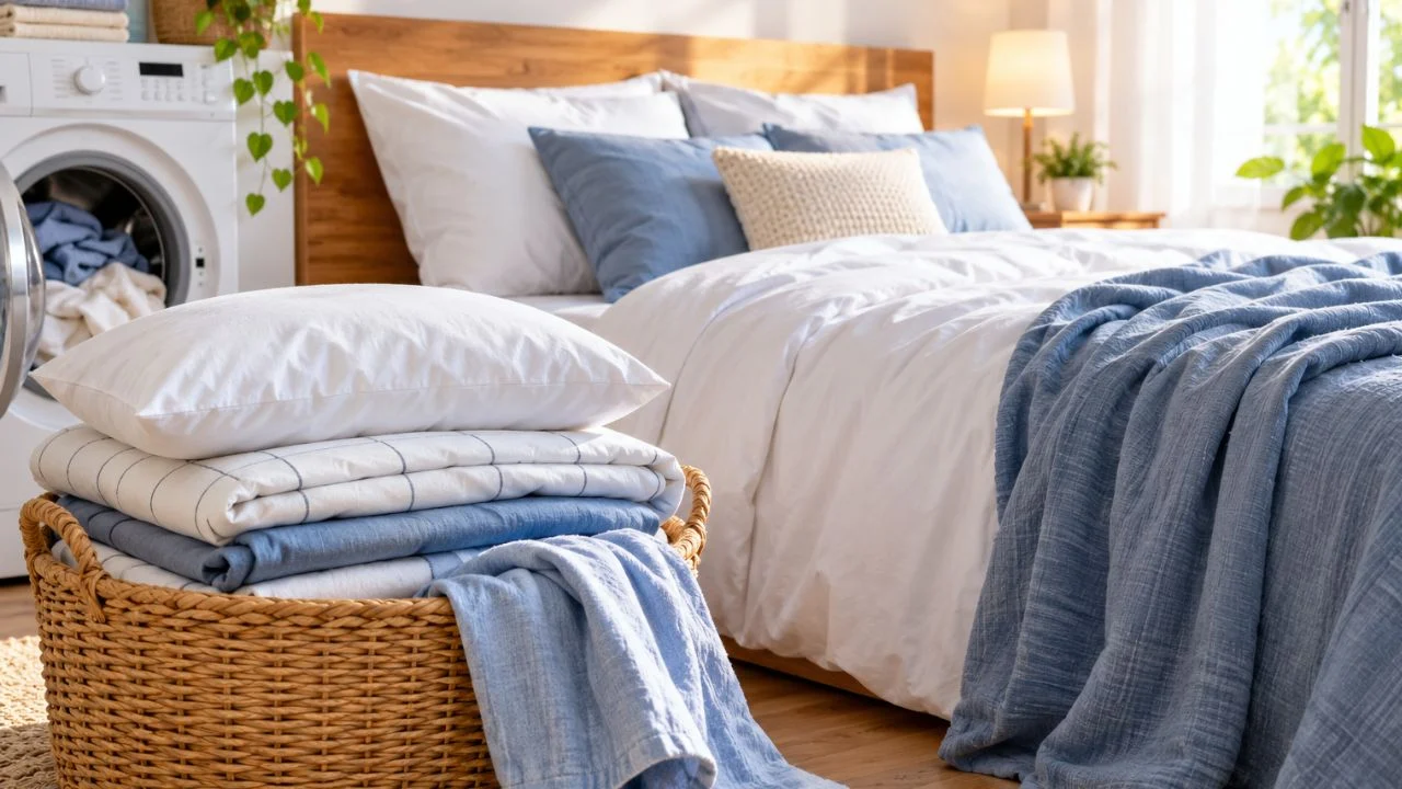 Vệ sinh chăn ga gối đúng cách để ngủ sâu và khỏe hơn