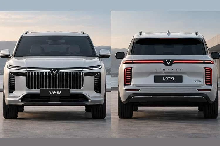 VinFast VF9 facelift lộ diện: thiết kế SUV điện thay đổi mạnh