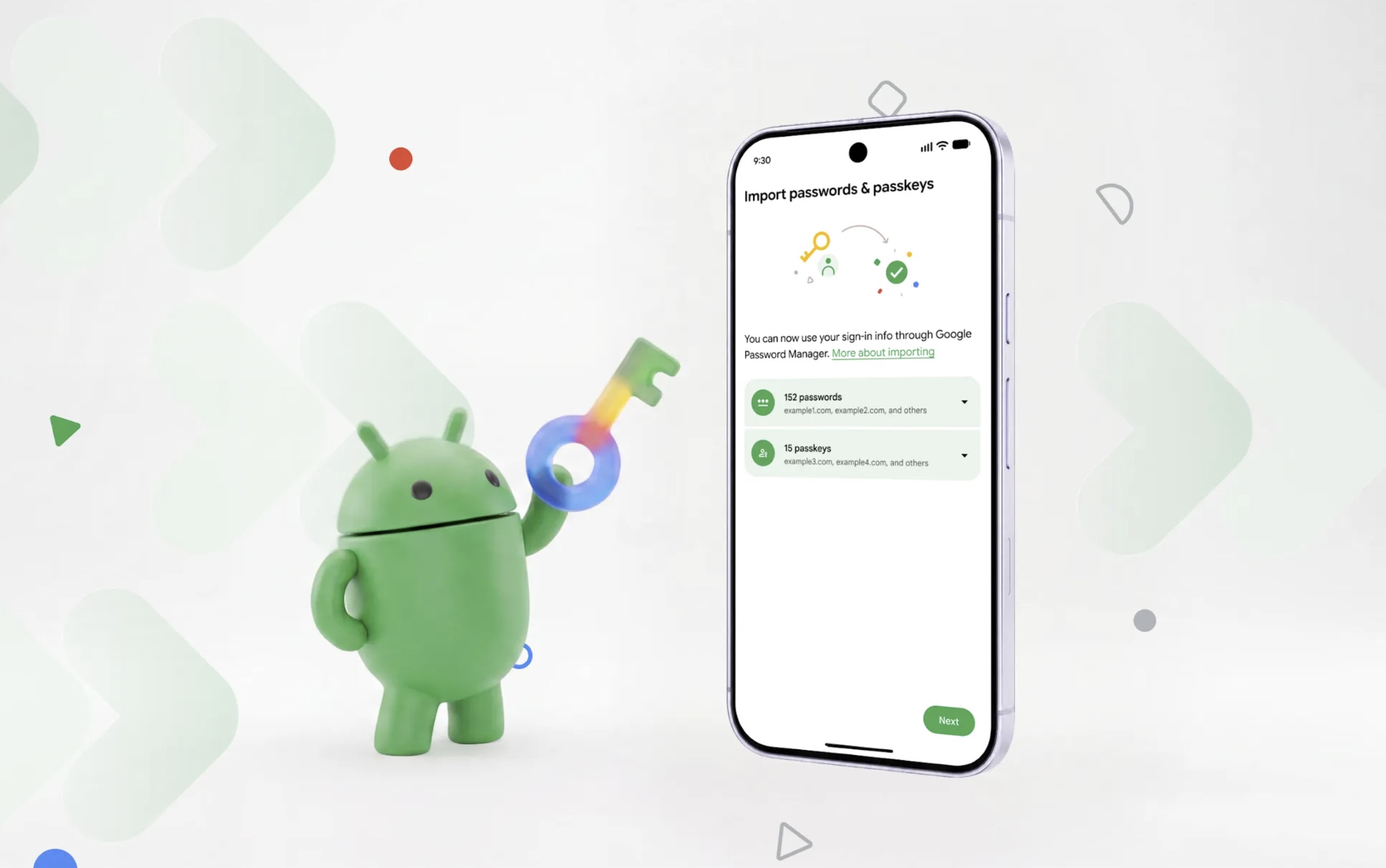 Hướng dẫn chuyển mật khẩu và passkey an toàn giữa các trình quản lý trên Android