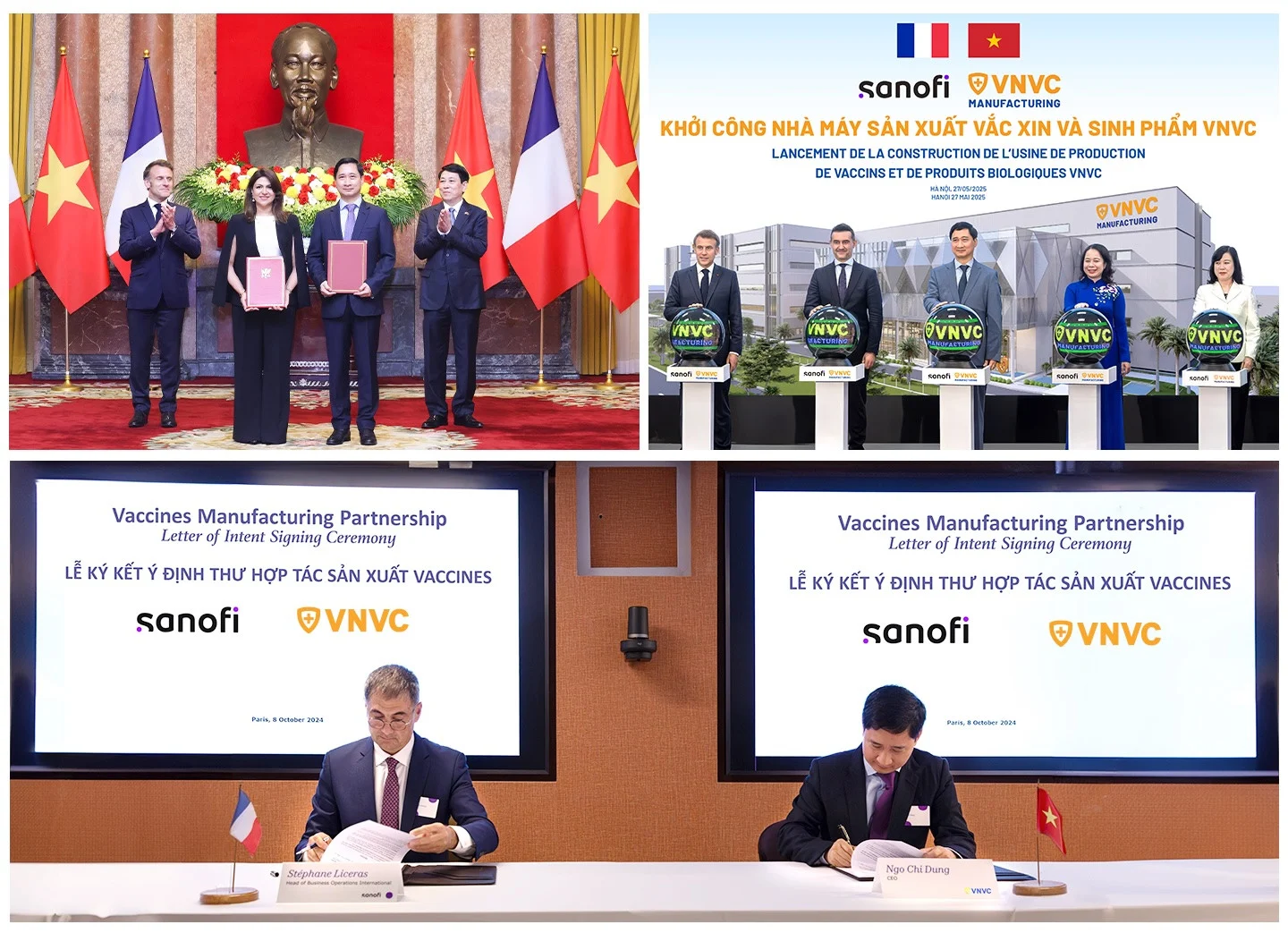 VNVC và Sanofi hợp tác sản xuất 3 vắc xin thế hệ mới