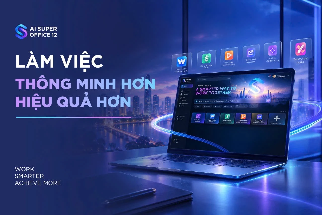 AI Super Office 12: Văn phòg toàn AI và tham vọng thay đổi cách làm việc