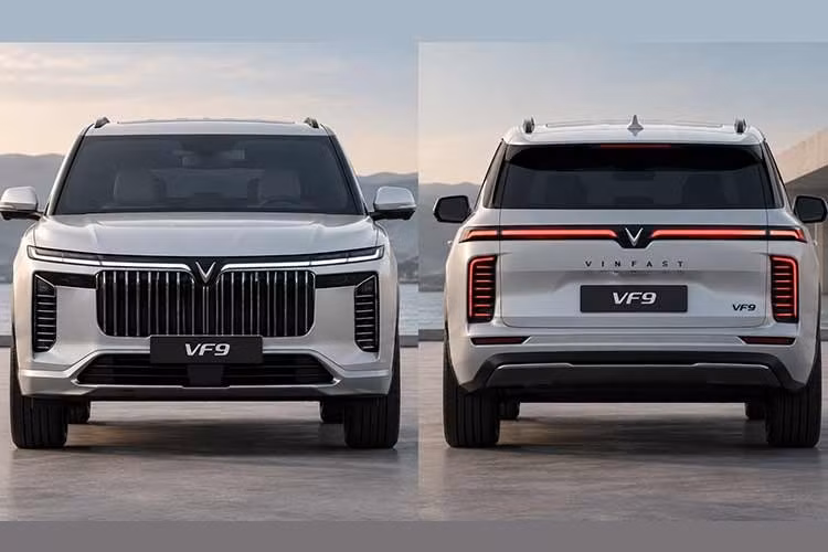 VinFast VF9 facelift lộ diện: thiết kế SUV điện thay đổi mạnh