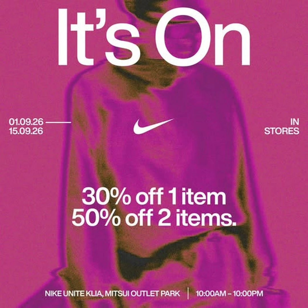 Panduan Lengkap Jualan Outlet September: Jimat Sehingga 70% di Kasut & Pakaian Sukan