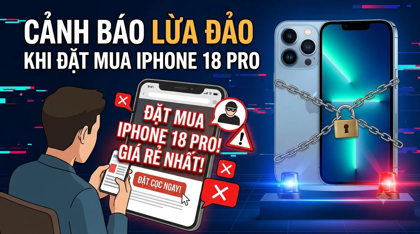 Cách tránh bẫy chênh giá và website giả mạo khi đặt mua iPhone 18 Pro