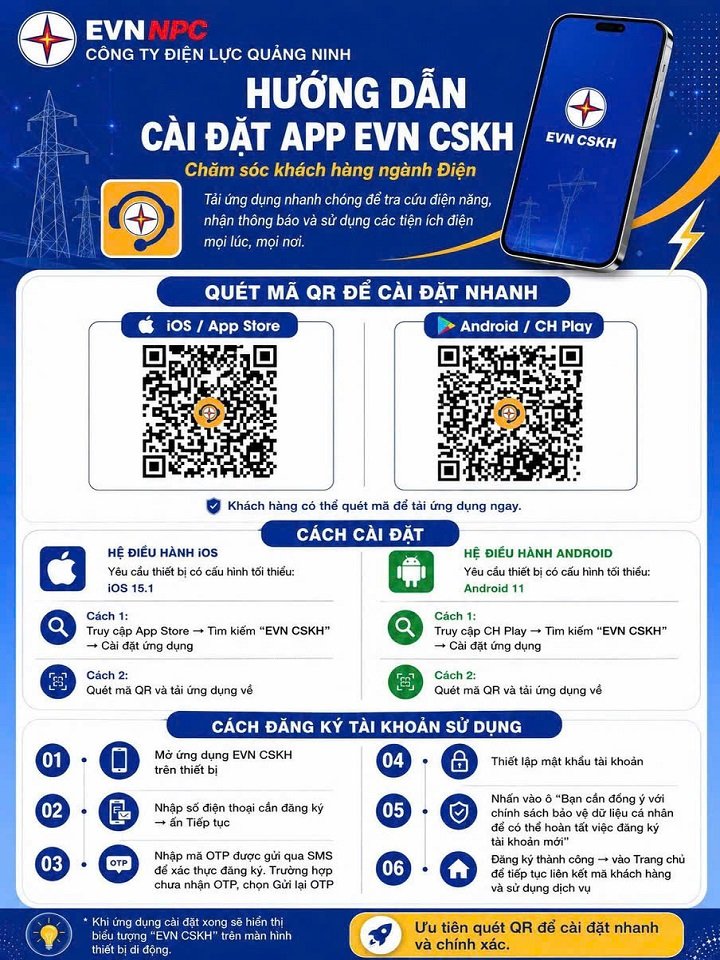 Ứng dụng EVN CSKH: Chìa khóa quản lý hóa đơn điện và tiêu thụ ngay trên điện thoại