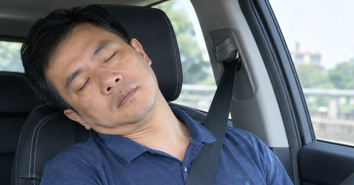 Ngủ sai tư thế trên ô tô có thể gây đột quỵ ở người trẻ