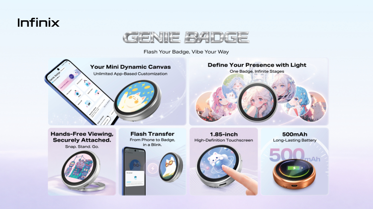 Infinix Genie Badge Mini: Paparan Digital RM199 Dengan Baucar