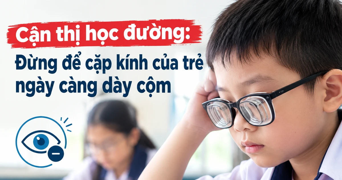 Cận thị ở trẻ em tăng nhanh: Kiểm soát sớm hay trả giá muộn?
