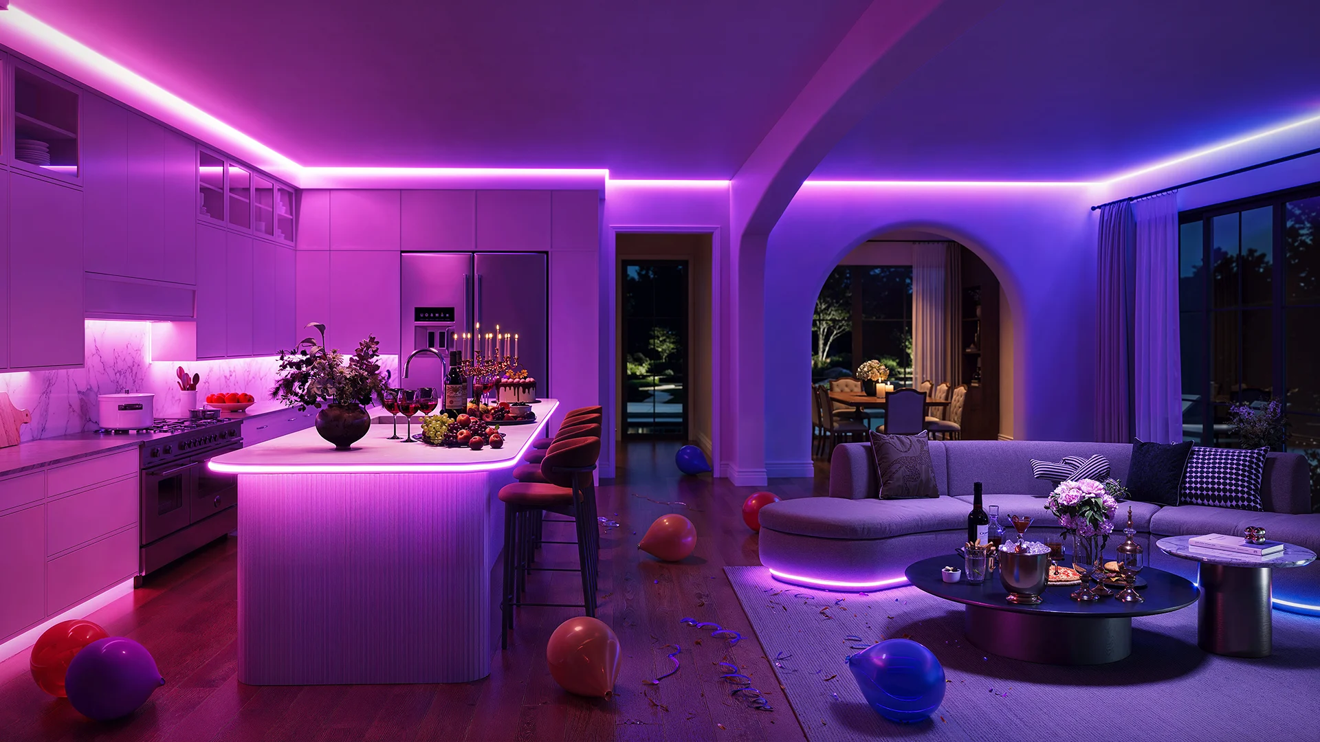 Đèn trần thông minh Govee Sky Ceiling: AI lighting cho phòng khách hiện đại