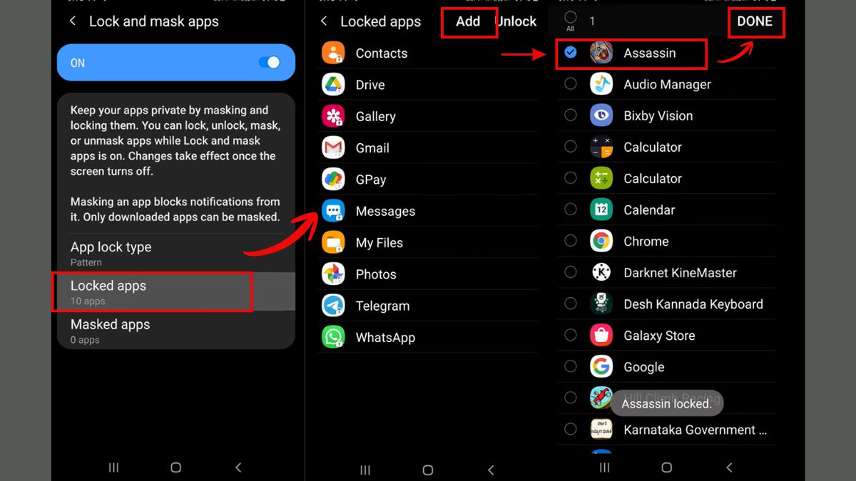 Khóa ứng dụng Samsung bằng vân tay và mã PIN để bảo vệ dữ liệu riêng tư