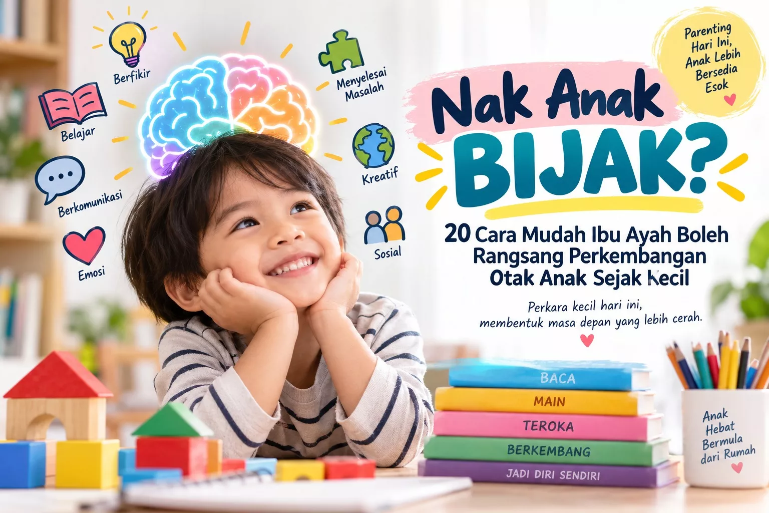 Aktiviti Tangan Mudah untuk Bantu Otak Anak Berkembang