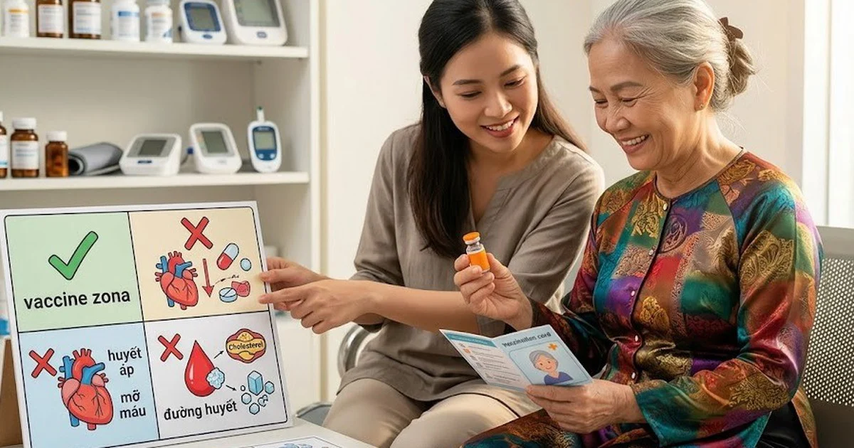 Vaccine zona Shingrix và bất ngờ bảo vệ tim mạch ở người cao tuổi