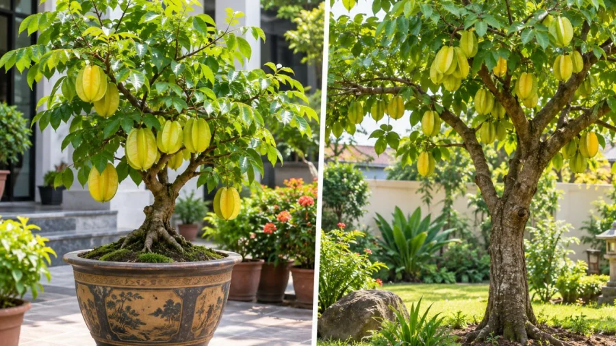 Cây khế phong thủy: Chọn khế ngọt, trồng chậu hay xuống đất để hút tài lộc?