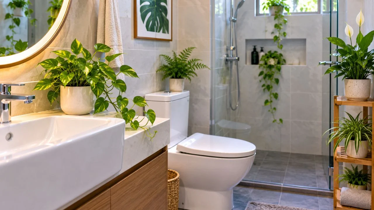 Tại sao đặt cây xanh trong phòng tắm là quyết định thông minh