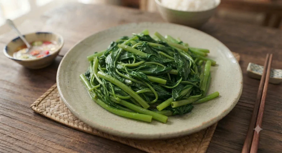 Luộc rau xanh giòn: mở hay đậy nắp cho đúng?