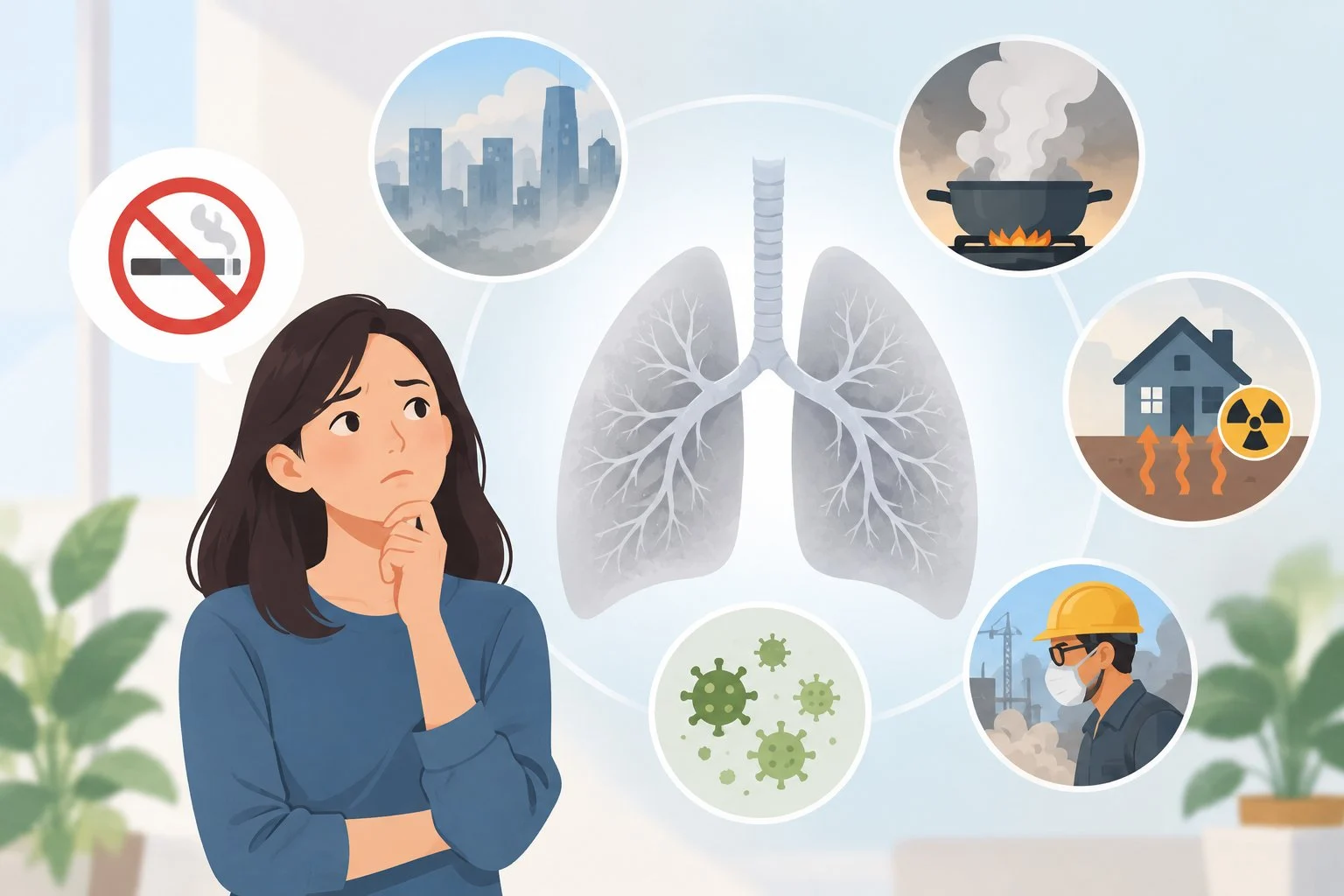Không hút thuốc vẫn mắc ung thư phổi: những nguy cơ bị bỏ quên