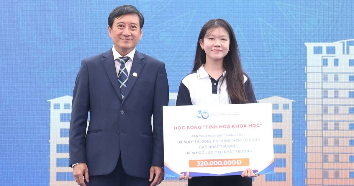 Hơn 1/4 tân sinh viên ĐH Khoa học Tự nhiên là học sinh giỏi