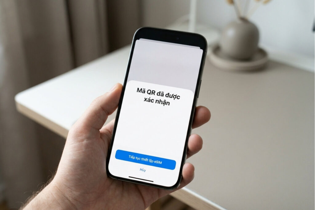 Hướng dẫn cài đặt eSIM trên iPhone: từ mã QR đến chuyển máy