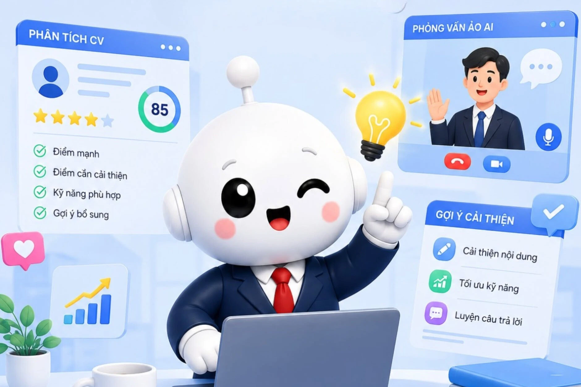 Luyện phỏng vấn với AI: Bí quyết tối ưu CV và tăng tỷ lệ trúng tuyển