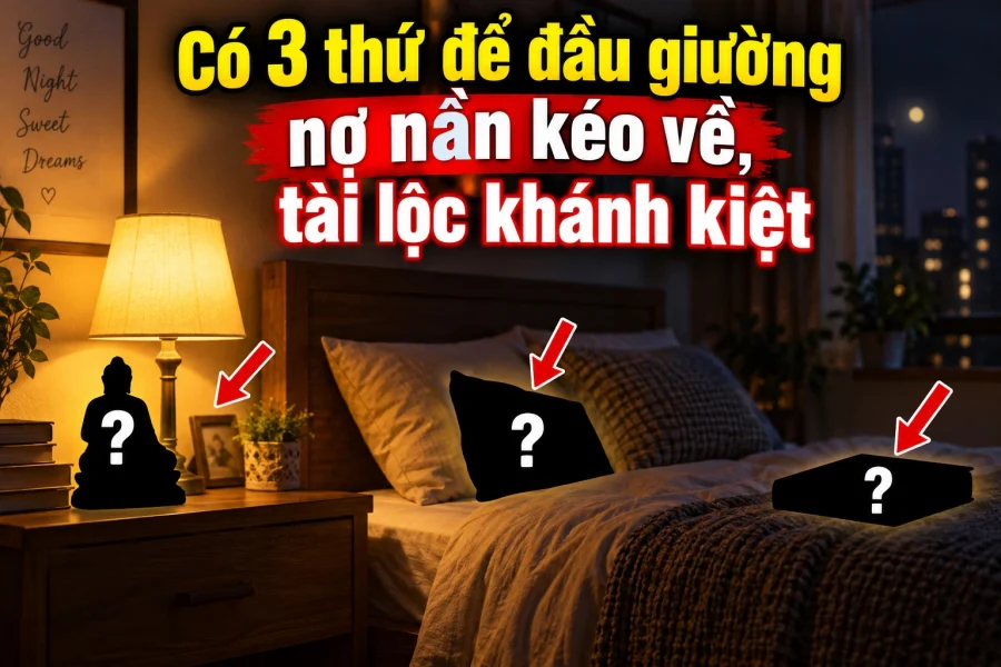 3 thứ tuyệt đối không đặt ở đầu giường nếu không muốn tài khí tiêu tán