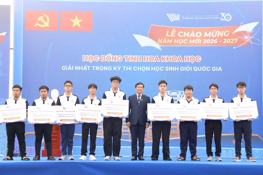 Hơn 1/4 tân sinh viên ĐH Khoa học Tự nhiên là học sinh giỏi