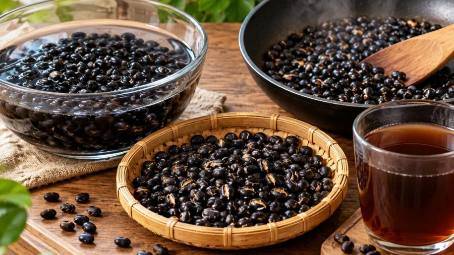 Nấu nước đậu đen thơm bùi, hạt nguyên: 7 bước nên thuộc lòng