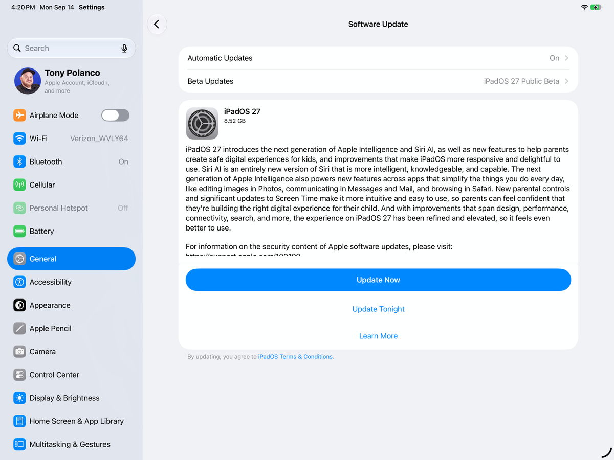 iPadOS 27: 4 tính năng mới phải thử trên iPad Pro M2