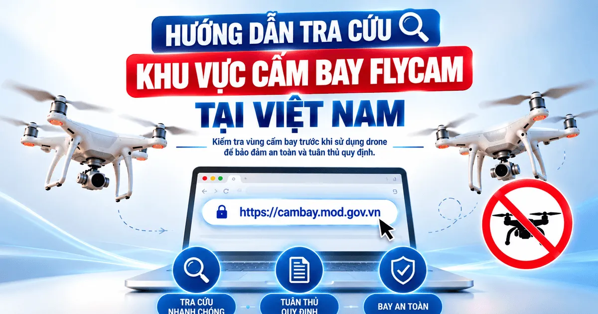 Cách tra cứu khu vực cấm bay drone bằng bản đồ Bộ Quốc phòng