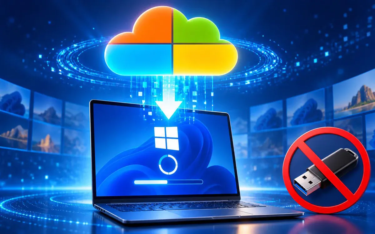 Cloud Rebuild: Khôi phục Windows 11 từ đám mây, tạm biệt USB
