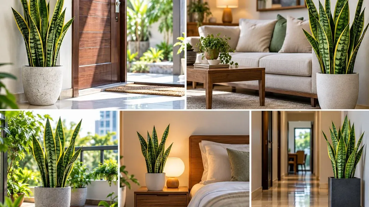 Đặt cây Lưỡi Hổ đúng vị trí để nhà xanh và hút may mắn