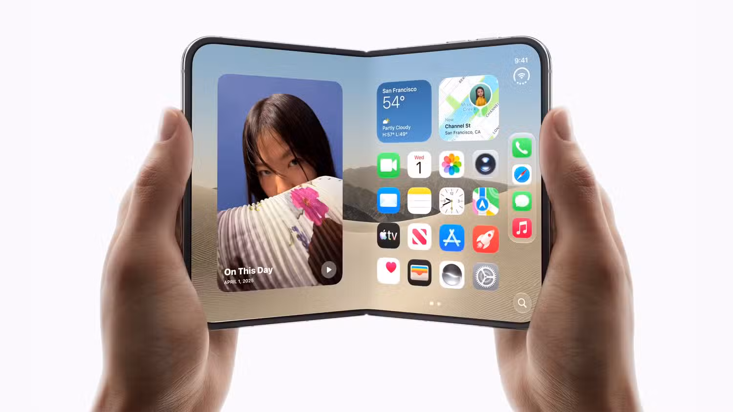 iPhone Duo với camera dưới màn hình: Apple giải bài toán gập mà Samsung còn bỏ ngỏ