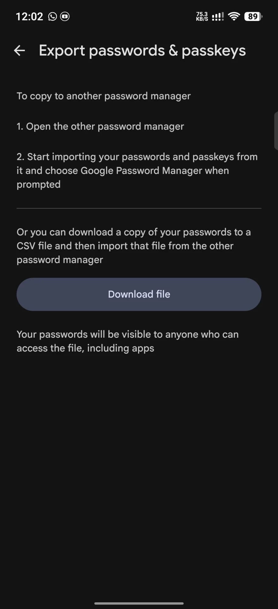 Android cho phép di chuyển mật khẩu và Passkey an toàn