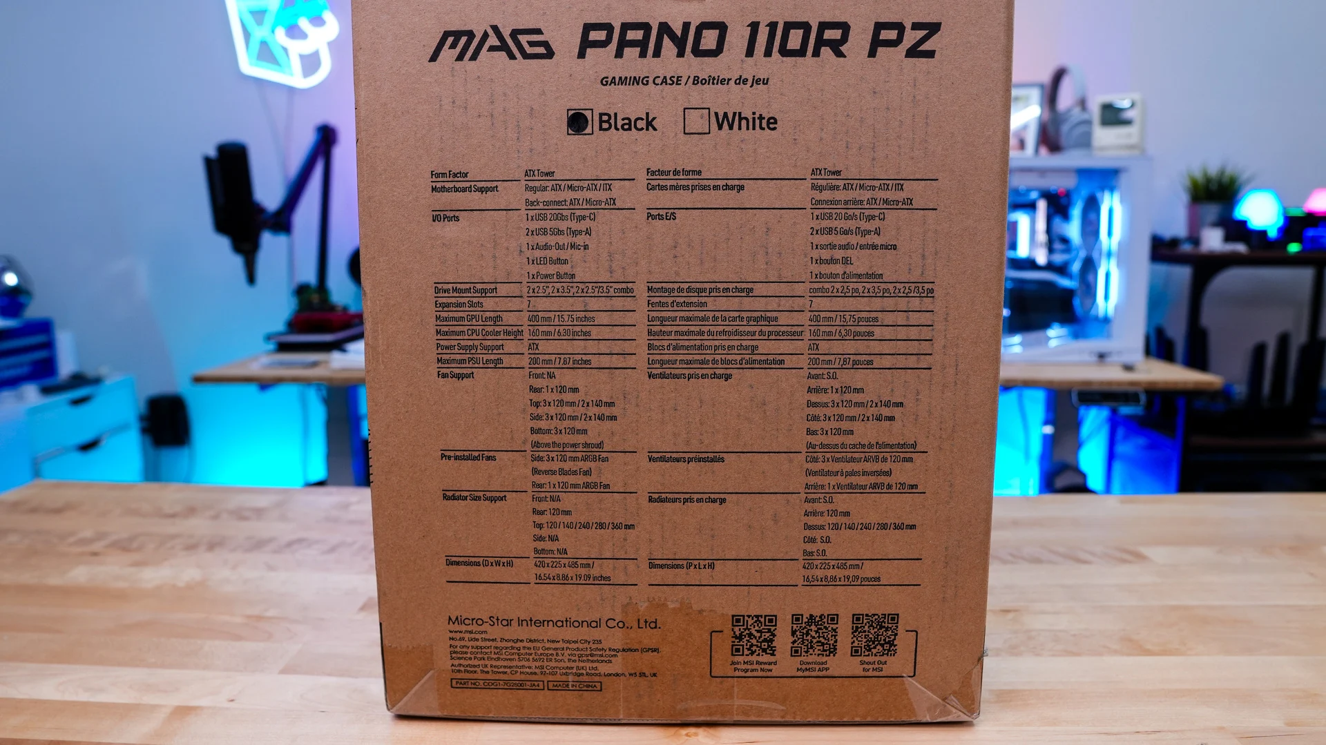 Thiết Kế Vỏ Case Hiện Đại: So Sánh MSI MAG PANO 110R PZ Và Antec Flux Rear