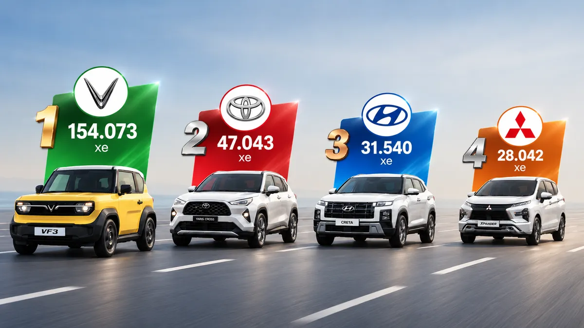 VinFast chiếm 35% thị phần: cuộc chơi mới trên thị trường ô tô