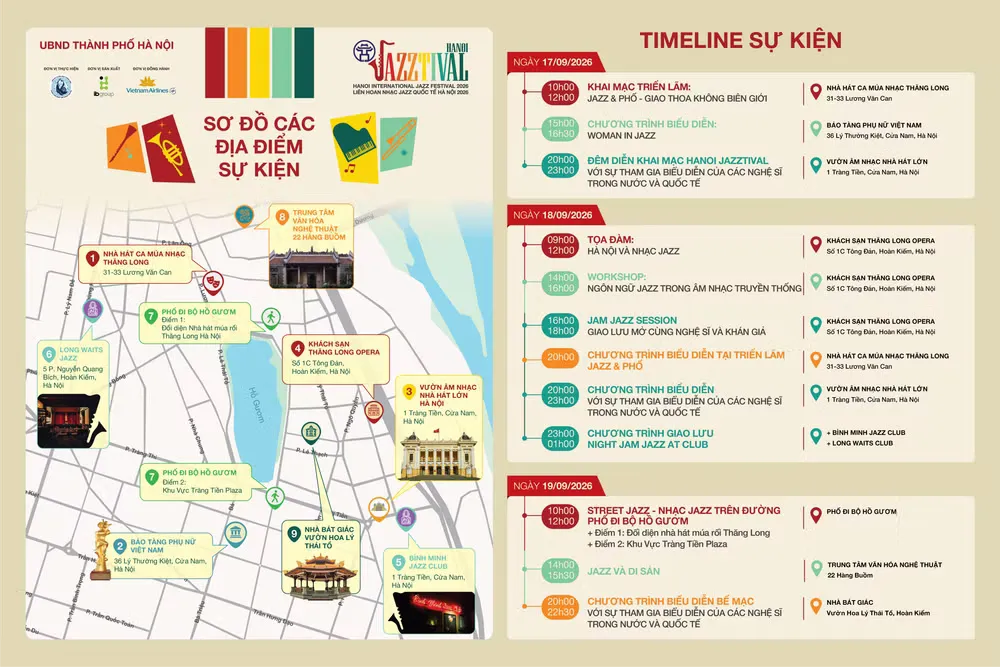 8 ban nhạc quốc tế hội tụ tại Hanoi Jazztival: cú hích mới cho đời sống Jazz Hà Nội