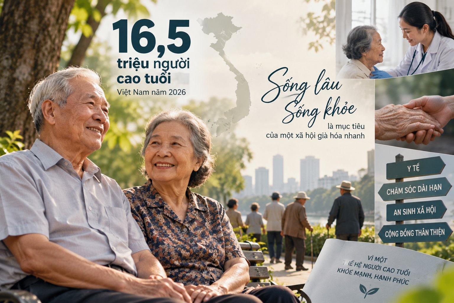 Việt Nam bước vào dân số già: Sống khỏe dù có bệnh nền