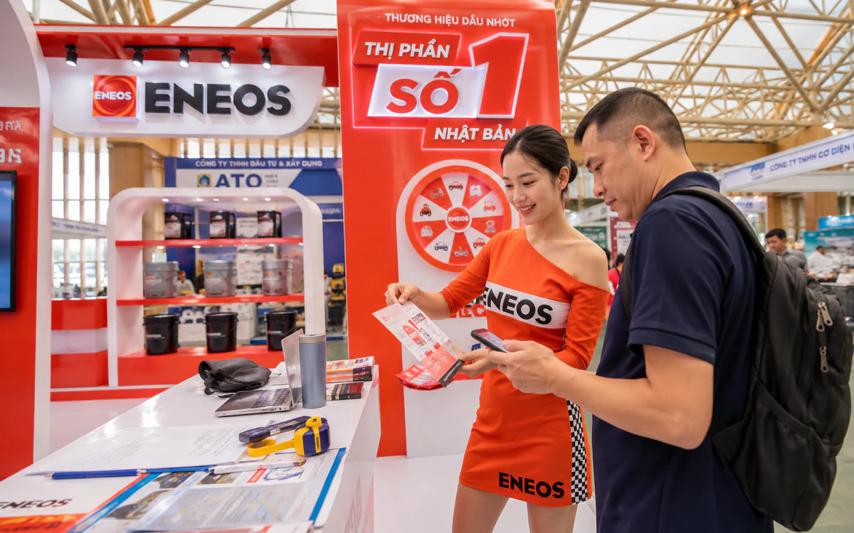 ENEOS tại CONTECH VIETNAM: Dầu nhớt Nhật Bản bước vào trung tâm cộng đồng công nghiệp