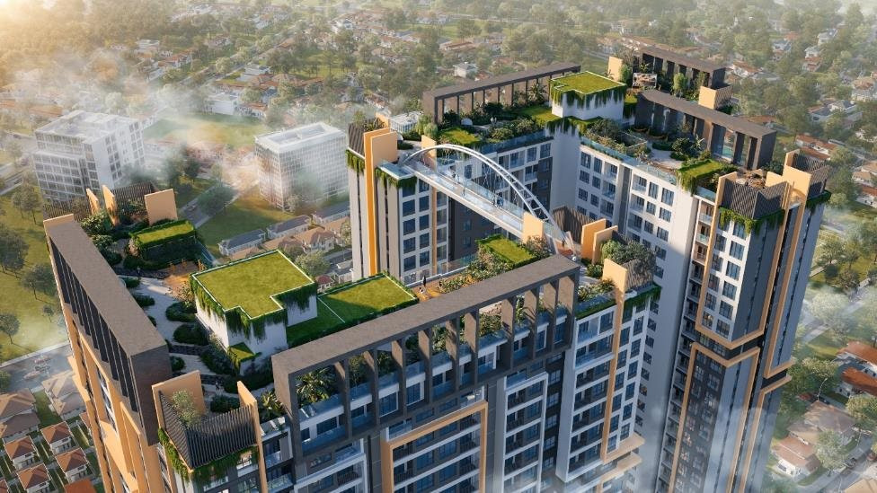 Cầu kính trên không cao nhất tại Happy One Central: Bước nhảy mới của kiến trúc đô thị