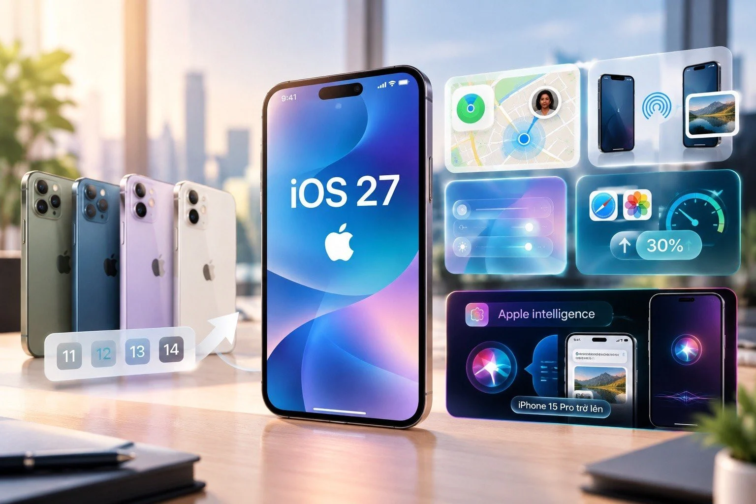 iOS 27 trên iPhone cũ: Được gì và mất gì với Apple Intelligence